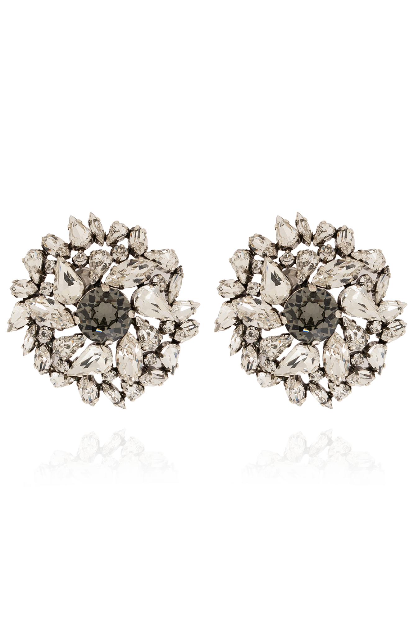 Saint Laurent Rhinestoneembellished clipon earrings Women's